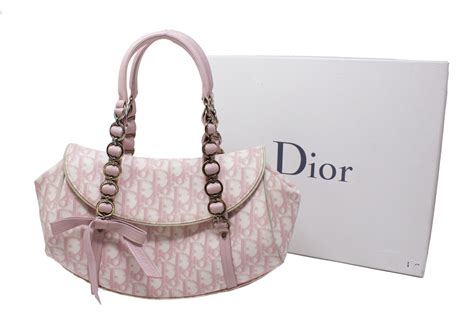 pink and white christian dior bag|hot pink Christian Dior bag.